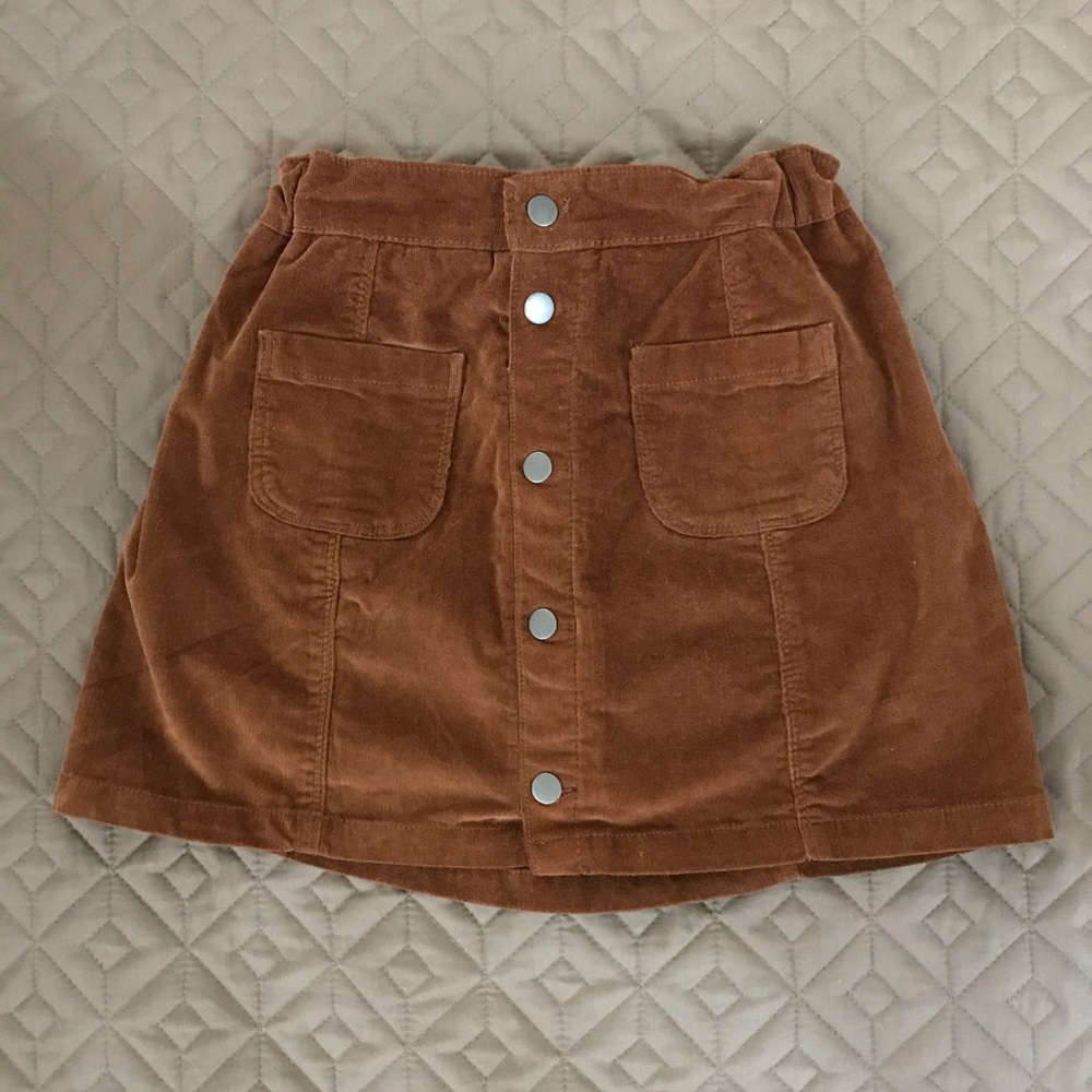 NWOT JCPenney’s Brown Corduroy Skirt